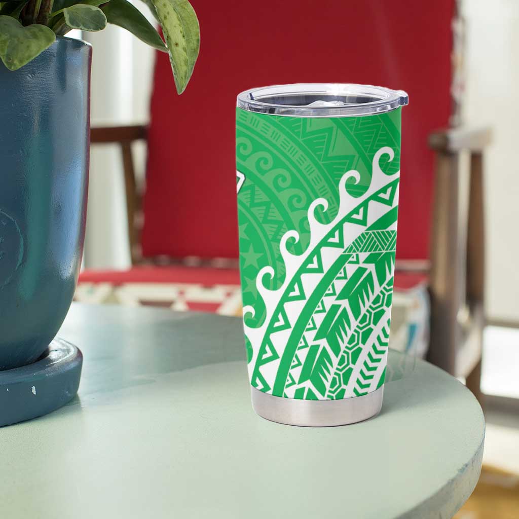 Cook Islands Mitiaro Tumbler Cup Polynesian Tribal Tattoo LT05 - Polynesian Pride