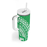 Cook Islands Mitiaro Tumbler With Handle Polynesian Tribal Tattoo LT05 - Polynesian Pride