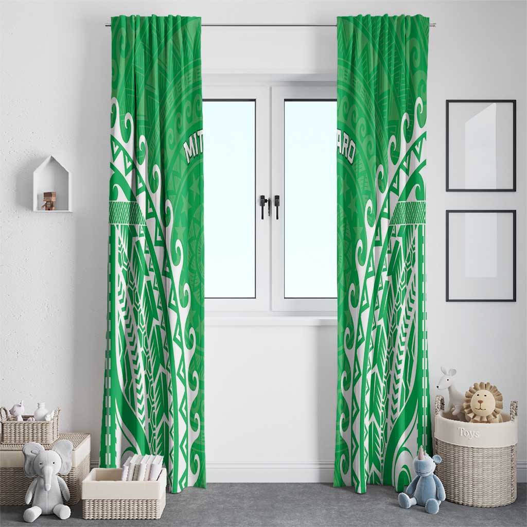 Cook Islands Mitiaro Window Curtain Polynesian Tribal Tattoo LT05 - Polynesian Pride