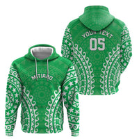 Custom Cook Islands Mitiaro Zip Hoodie Polynesian Tribal Tattoo