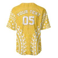 Custom Cook Islands Aitutaki Baseball Jersey Polynesian Tribal Tattoo