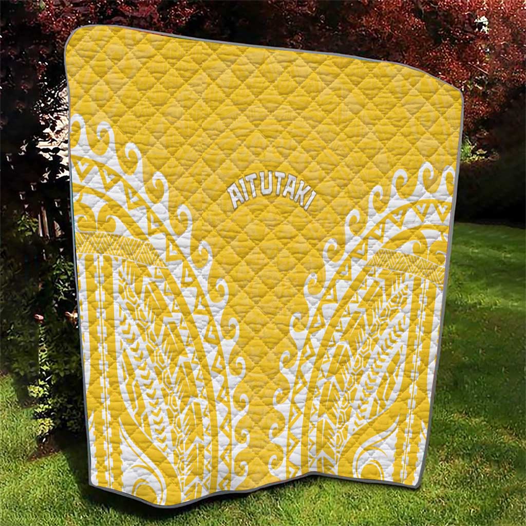 Custom Cook Islands Aitutaki Quilt Polynesian Tribal Tattoo