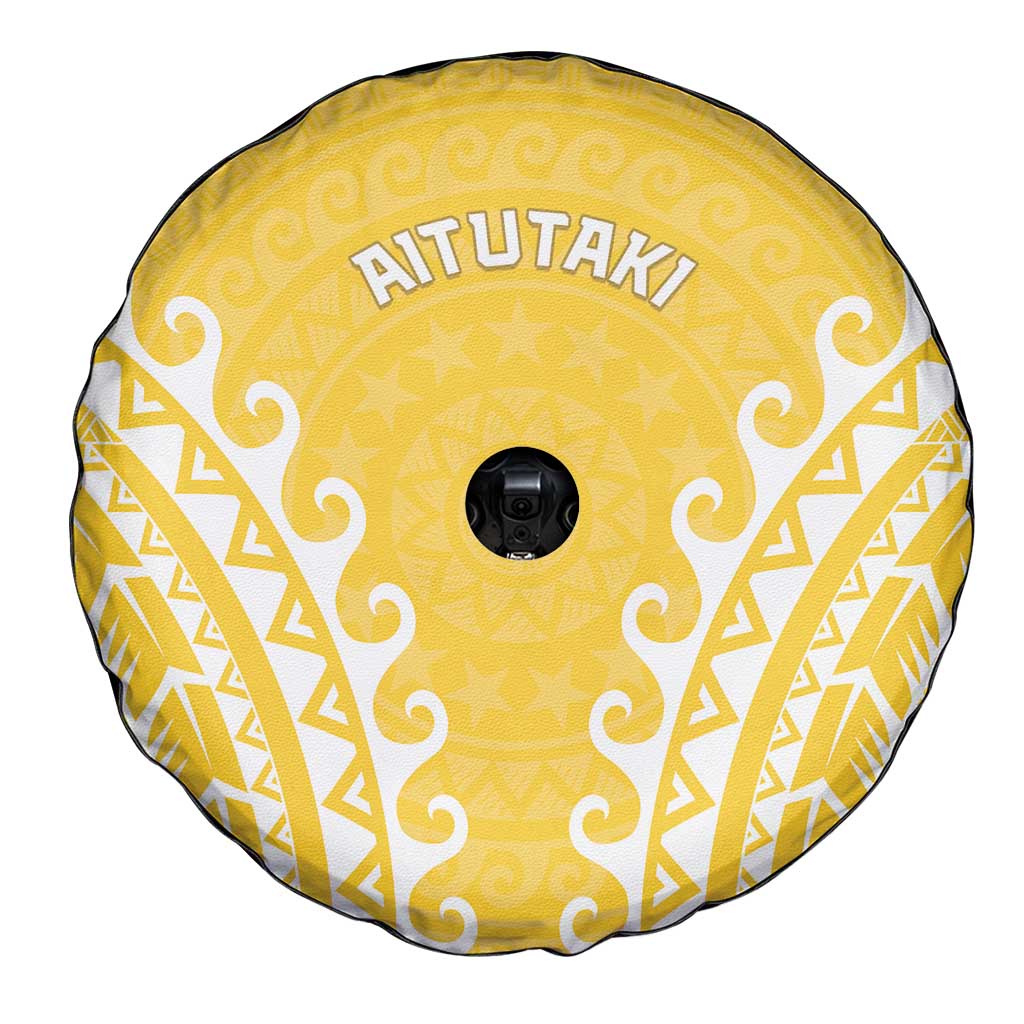 Custom Cook Islands Aitutaki Spare Tire Cover Polynesian Tribal Tattoo