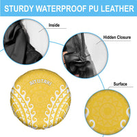 Custom Cook Islands Aitutaki Spare Tire Cover Polynesian Tribal Tattoo