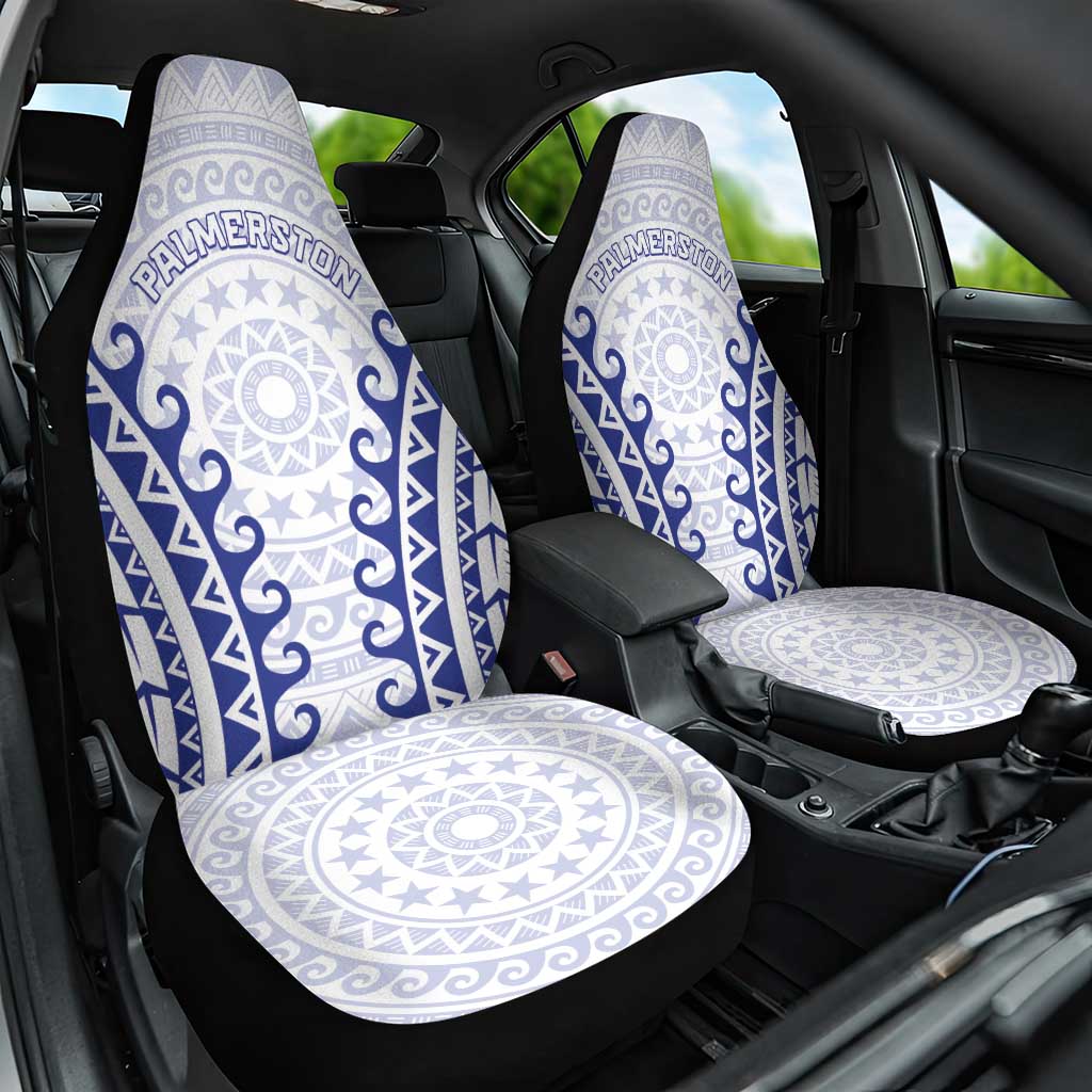 Custom Cook Islands Palmerston Car Seat Cover Polynesian Tribal Tattoo