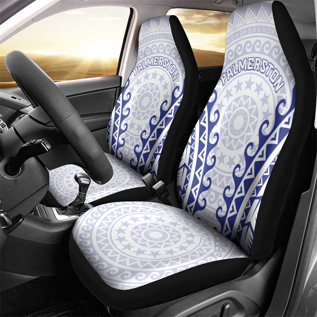 Custom Cook Islands Palmerston Car Seat Cover Polynesian Tribal Tattoo