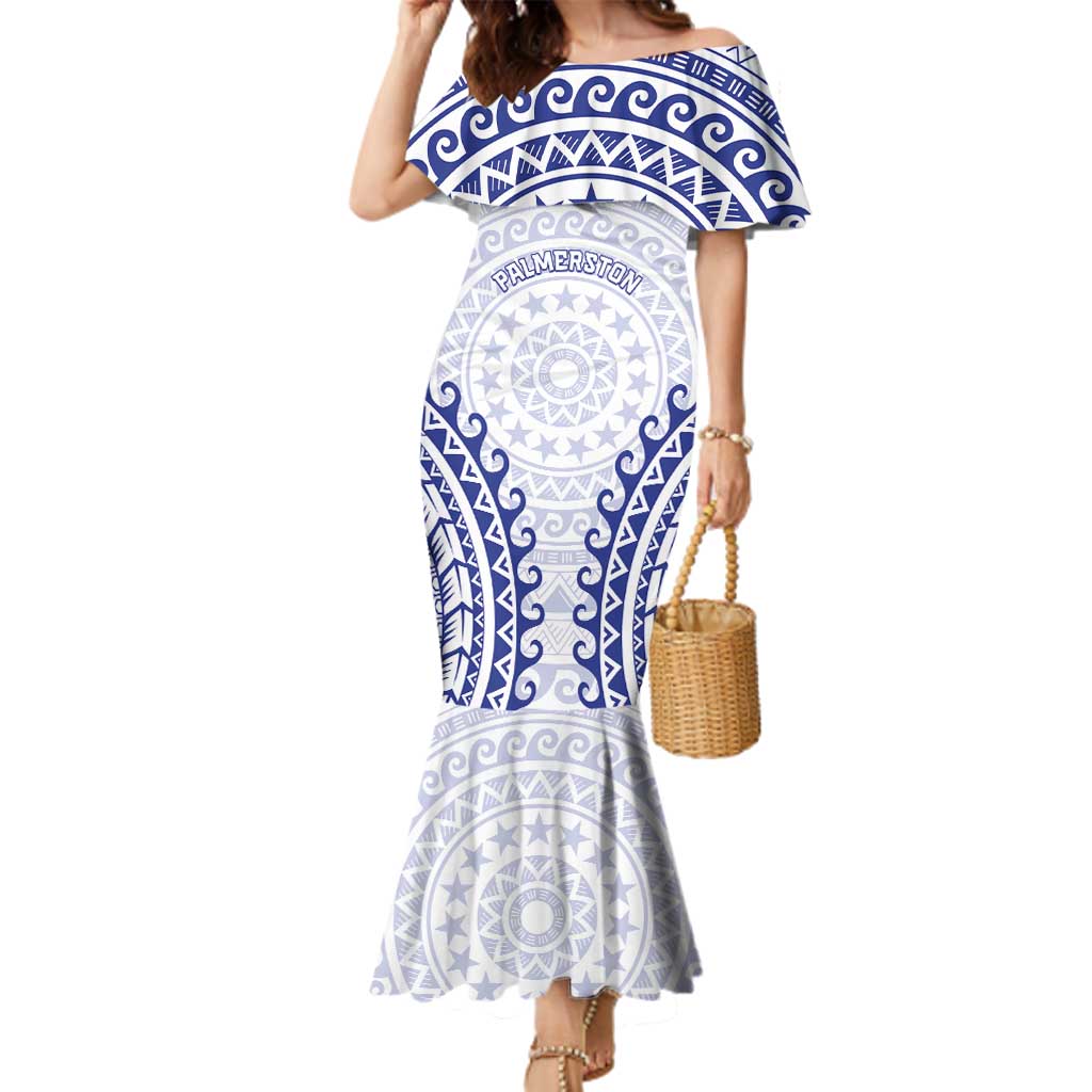 Custom Cook Islands Palmerston Family Matching Mermaid Dress and Hawaiian Shirt Polynesian Tribal Tattoo