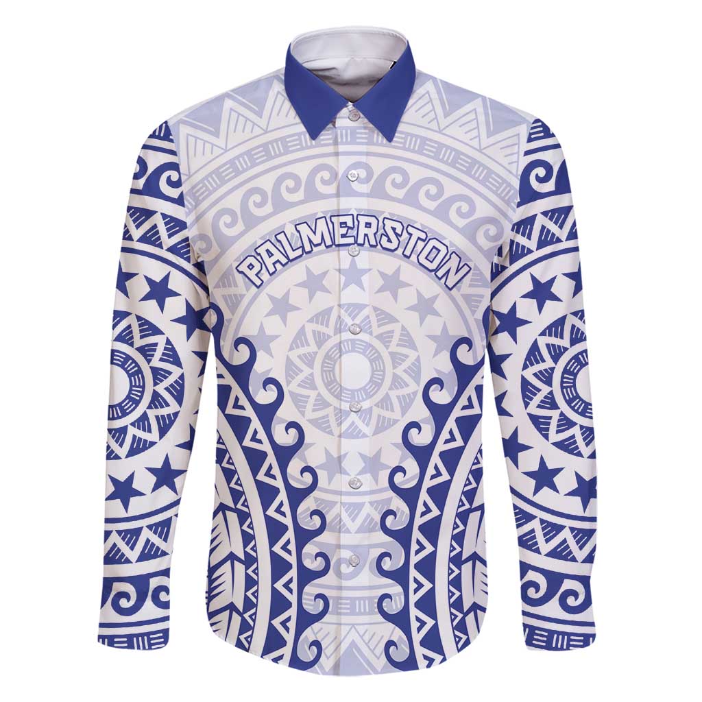 Custom Cook Islands Palmerston Family Matching Off Shoulder Maxi Dress and Hawaiian Shirt Polynesian Tribal Tattoo