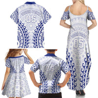 Custom Cook Islands Palmerston Family Matching Summer Maxi Dress and Hawaiian Shirt Polynesian Tribal Tattoo