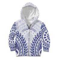 Custom Cook Islands Palmerston Kid Hoodie Polynesian Tribal Tattoo