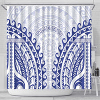 Custom Cook Islands Palmerston Shower Curtain Polynesian Tribal Tattoo