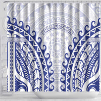 Custom Cook Islands Palmerston Shower Curtain Polynesian Tribal Tattoo