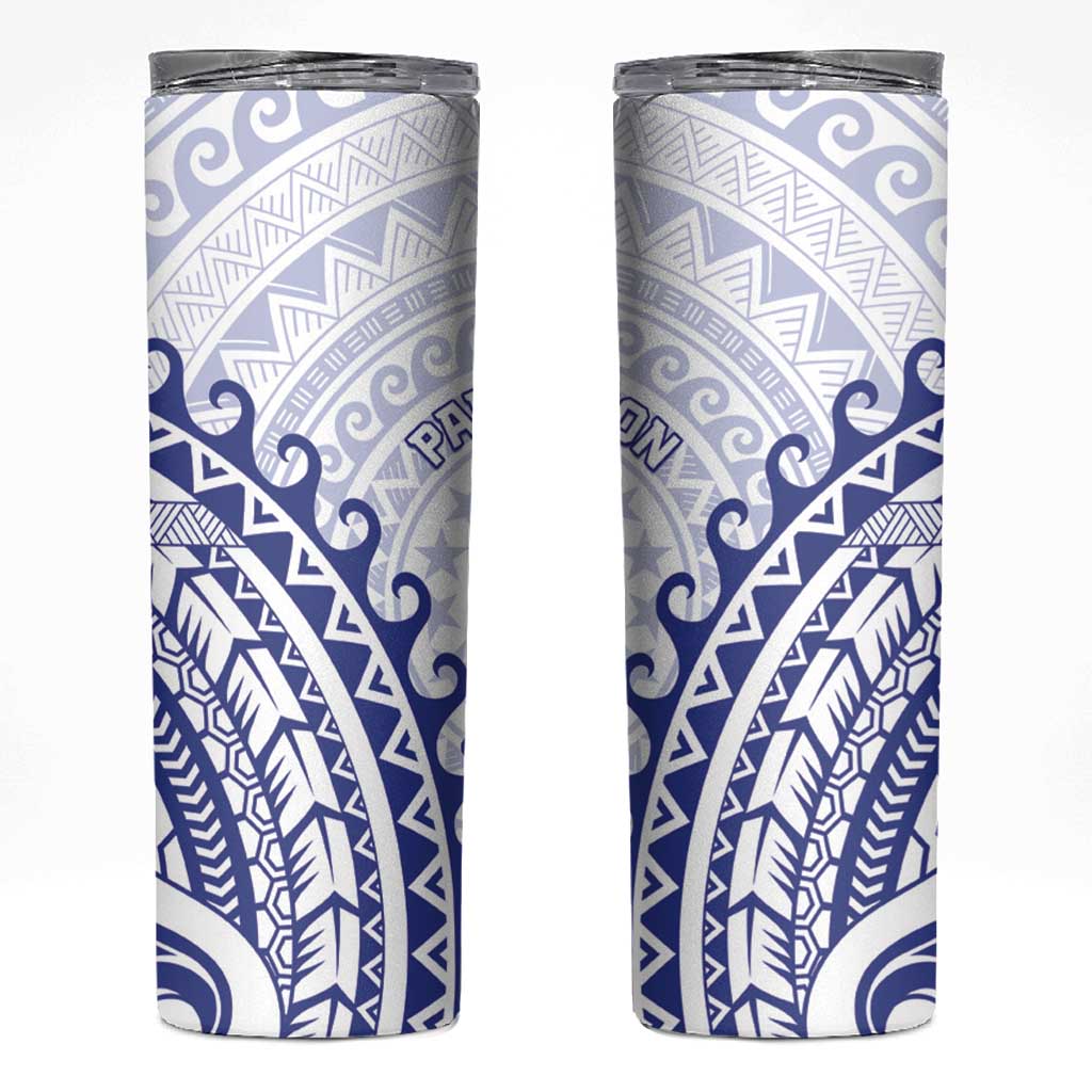 Cook Islands Palmerston Skinny Tumbler Polynesian Tribal Tattoo