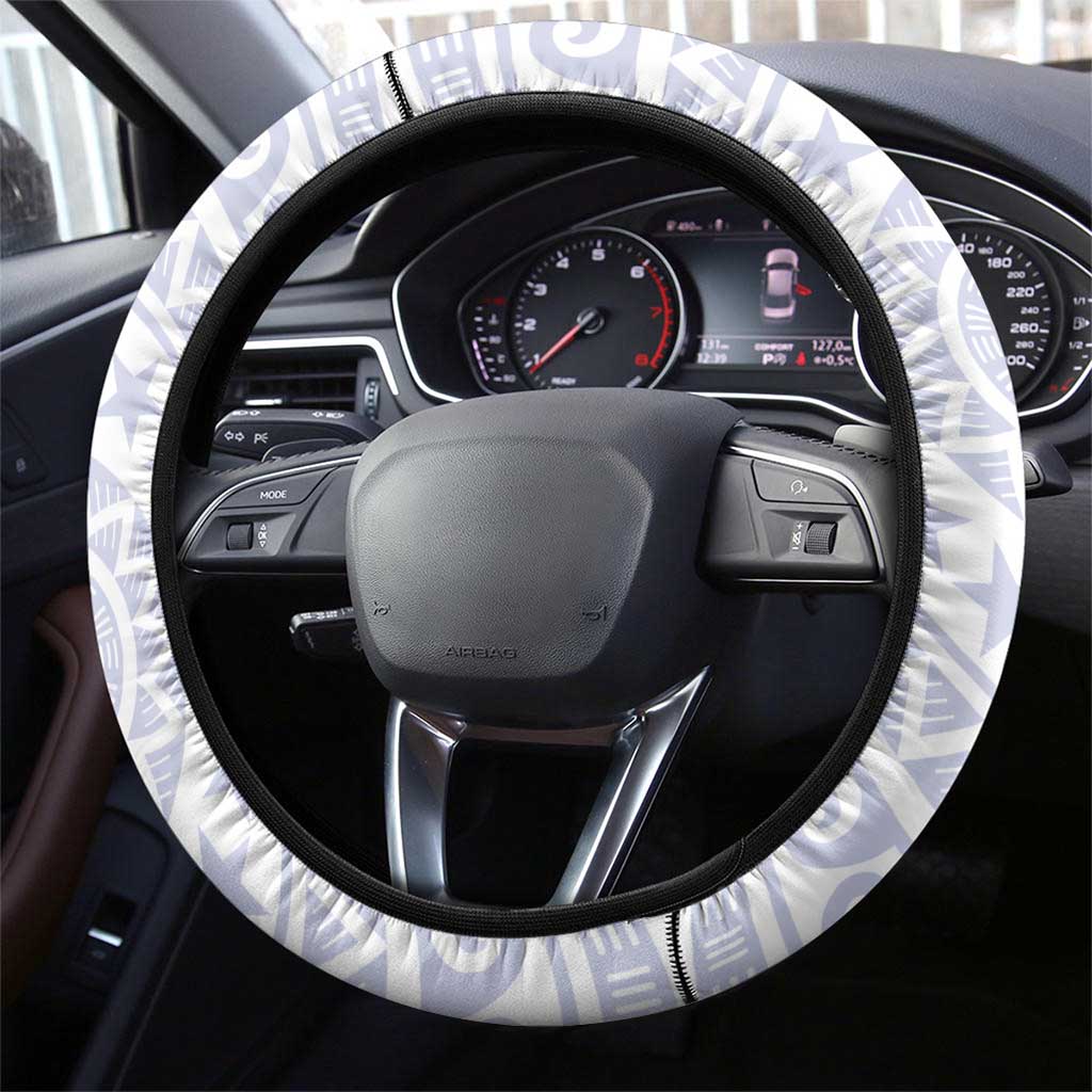 Cook Islands Palmerston Steering Wheel Cover Polynesian Tribal Tattoo LT05 - Polynesian Pride