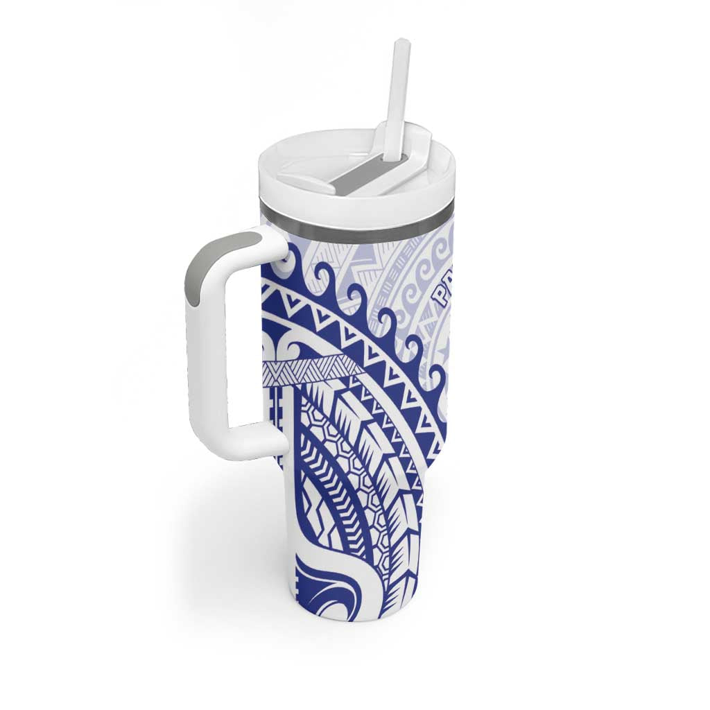 Cook Islands Palmerston Tumbler With Handle Polynesian Tribal Tattoo LT05 - Polynesian Pride