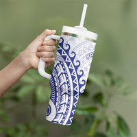 Cook Islands Palmerston Tumbler With Handle Polynesian Tribal Tattoo LT05 - Polynesian Pride