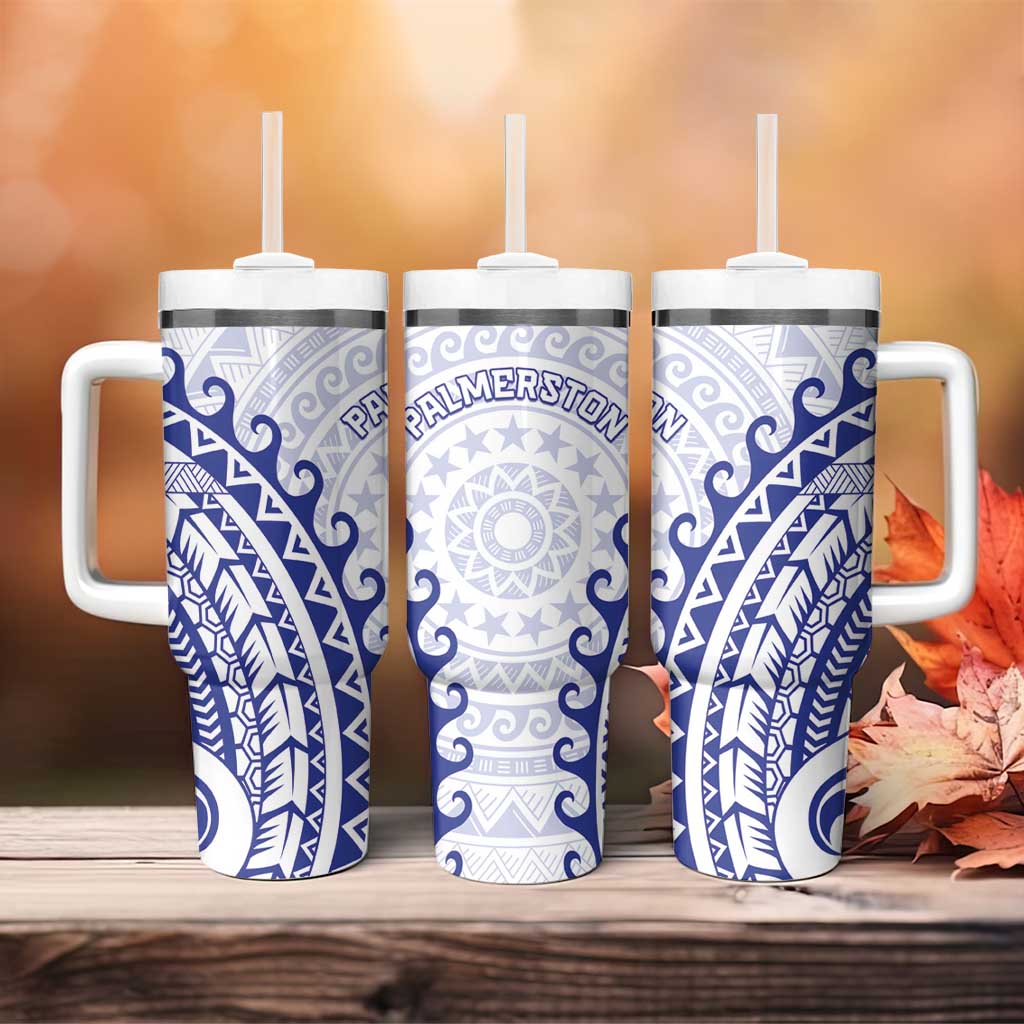 Cook Islands Palmerston Tumbler With Handle Polynesian Tribal Tattoo LT05 - Polynesian Pride