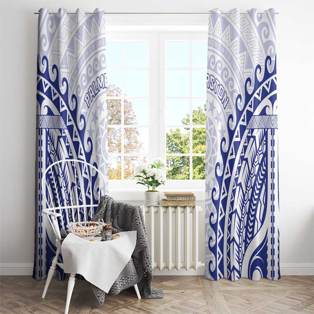 Cook Islands Palmerston Window Curtain Polynesian Tribal Tattoo LT05 - Polynesian Pride