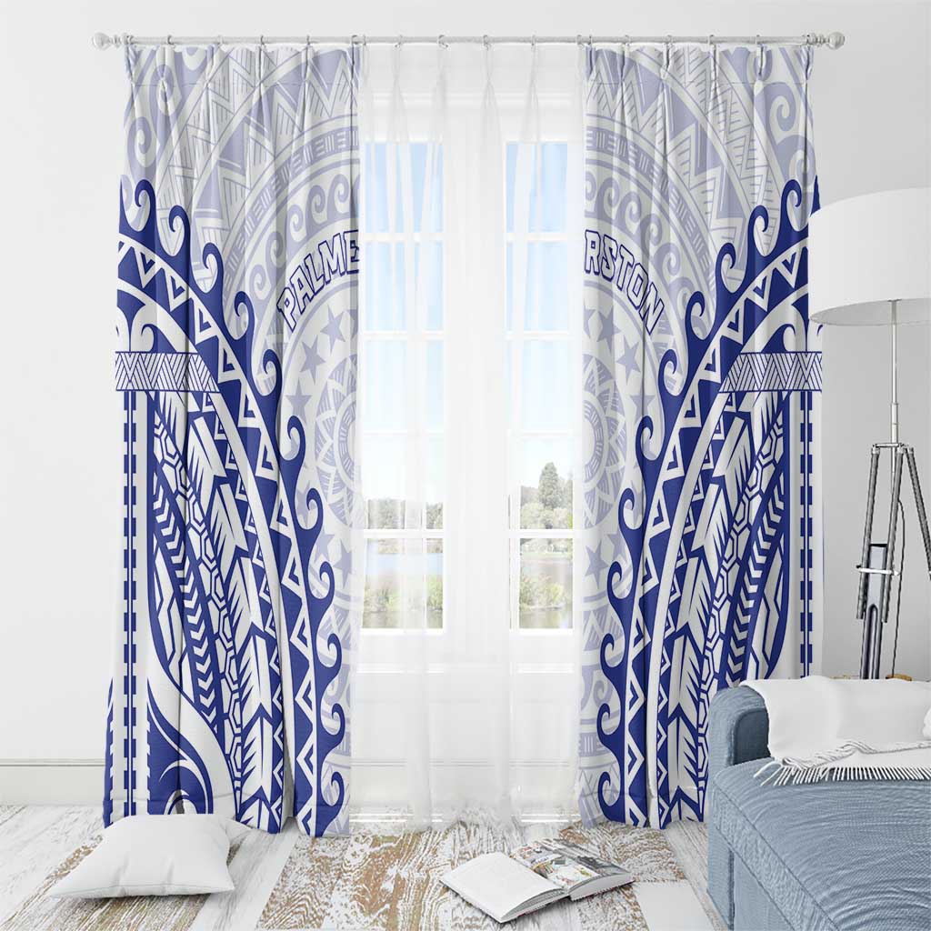 Cook Islands Palmerston Window Curtain Polynesian Tribal Tattoo LT05 - Polynesian Pride