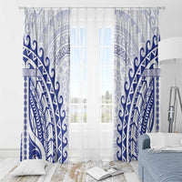 Cook Islands Palmerston Window Curtain Polynesian Tribal Tattoo LT05 - Polynesian Pride