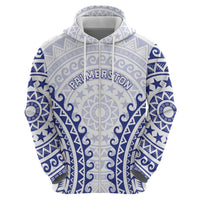 Custom Cook Islands Palmerston Zip Hoodie Polynesian Tribal Tattoo