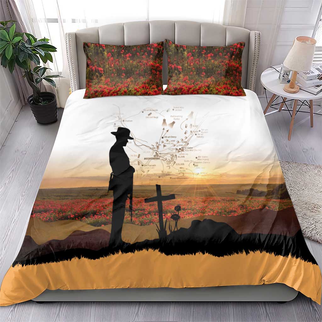 Australia And New Zealand ANZAC Day Bedding Set Battle Of Beersheba LT05 - Polynesian Pride