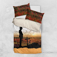 Australia And New Zealand ANZAC Day Bedding Set Battle Of Beersheba LT05 US Twin 172cm x 218cm Beige - Polynesian Pride