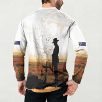 Australia And New Zealand ANZAC Day Button Sweatshirt Battle Of Beersheba LT05 - Polynesian Pride
