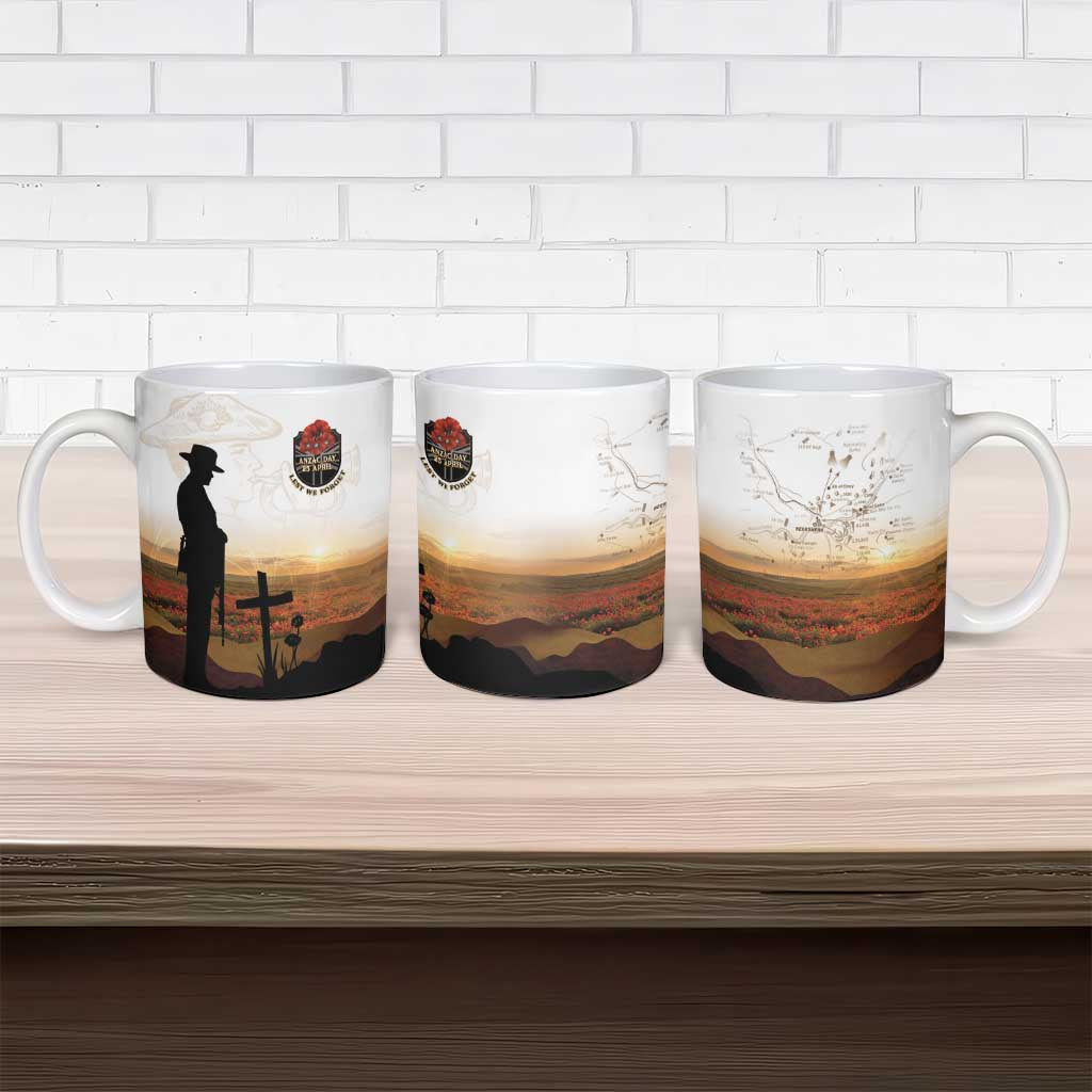 Australia And New Zealand ANZAC Day Ceramic Mug Battle Of Beersheba LT05 - Polynesian Pride