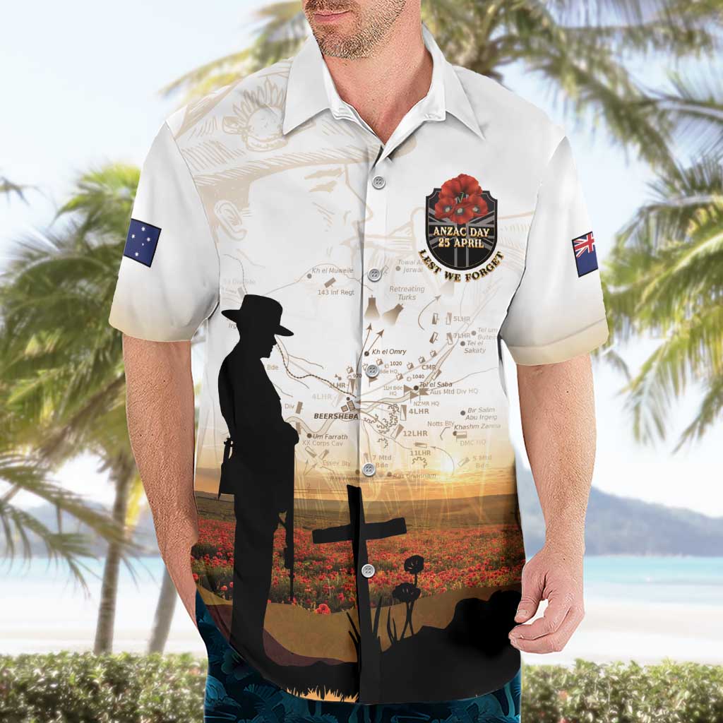 Australia And New Zealand ANZAC Day Hawaiian Shirt Battle Of Beersheba