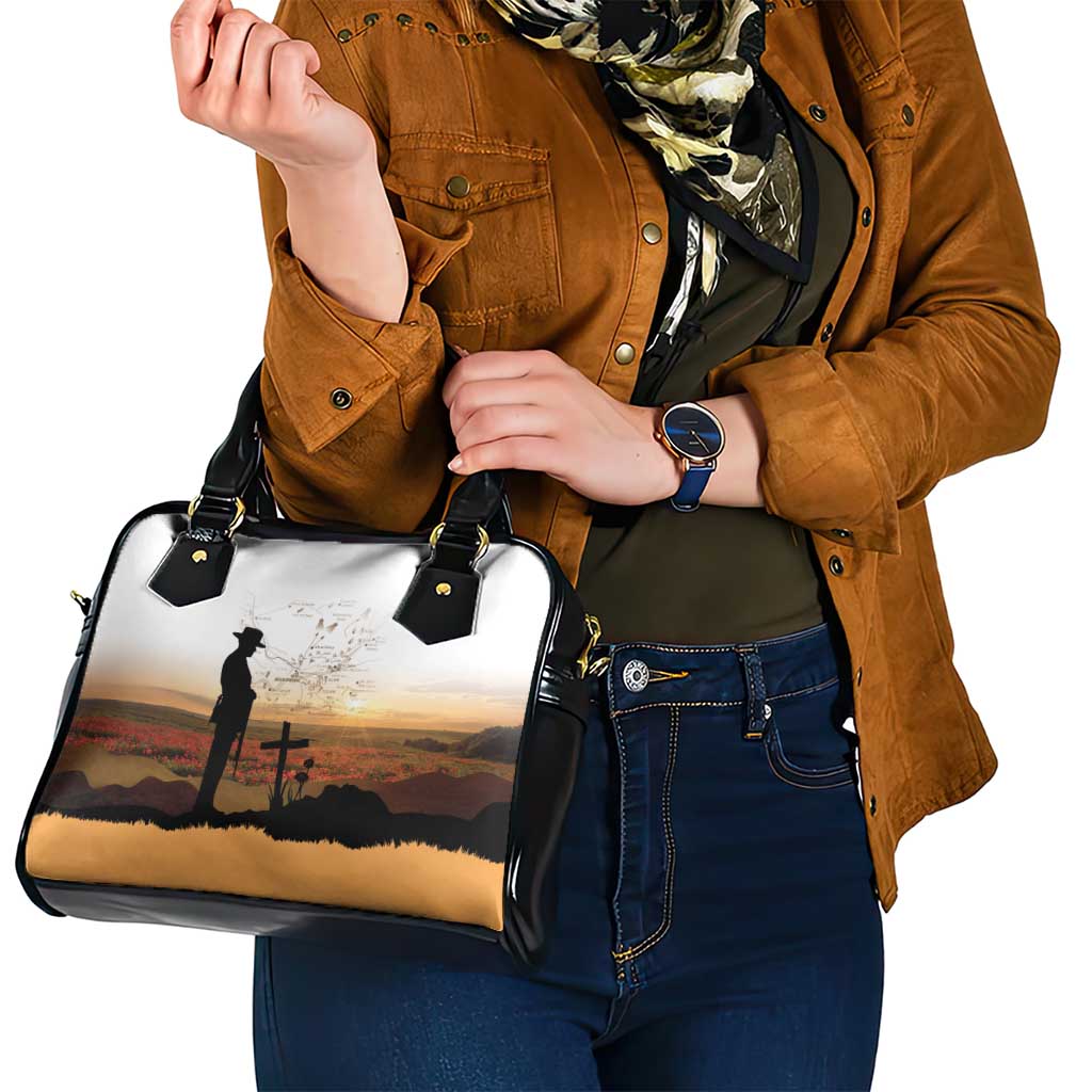 Australia And New Zealand ANZAC Day Shoulder Handbag Battle Of Beersheba LT05 - Polynesian Pride