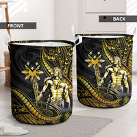 Filipinos Lapu Lapu Hero Laundry Basket Gold Polynesian Tribal Tattoo LT05 - Polynesian Pride