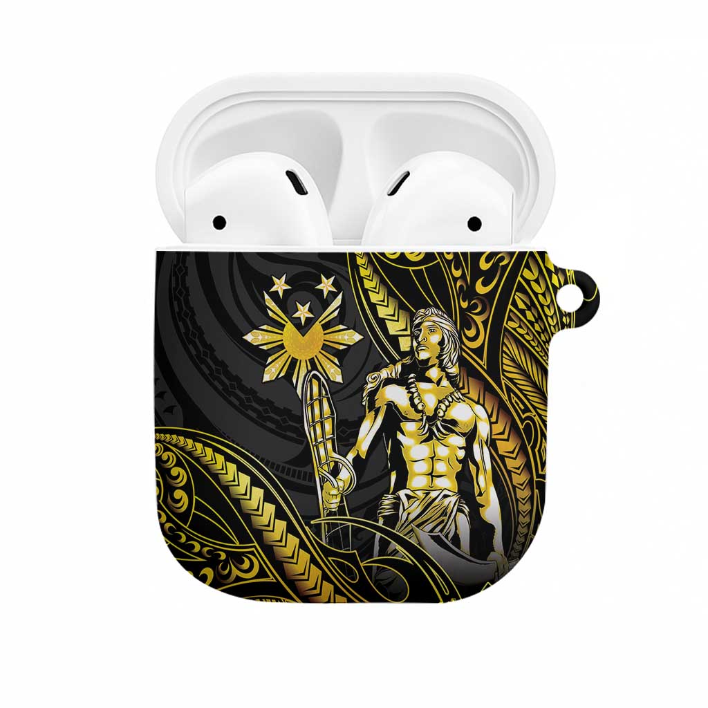 Filipinos Lapu Lapu Hero AirPods Case Gold Polynesian Tribal Tattoo LT05 Gold - Polynesian Pride