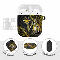 Filipinos Lapu Lapu Hero AirPods Case Gold Polynesian Tribal Tattoo LT05 - Polynesian Pride