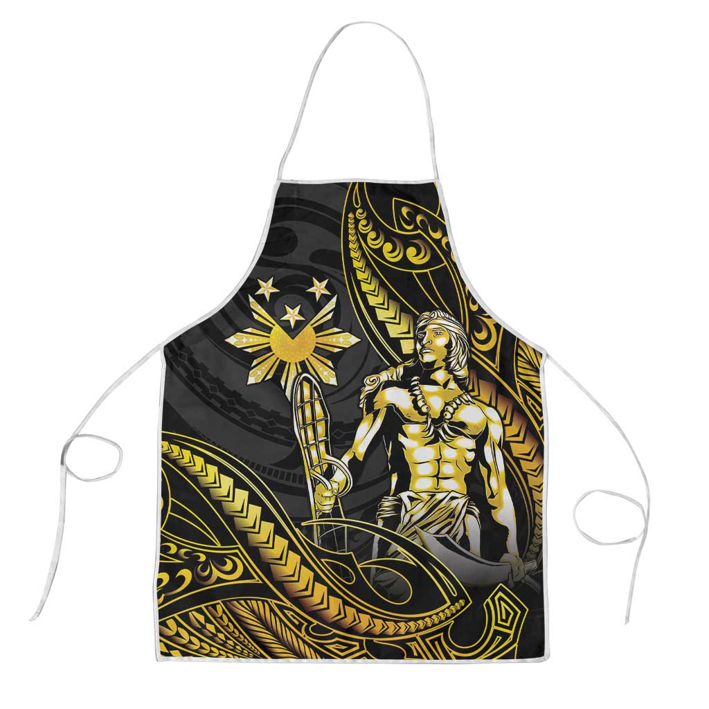Filipinos Lapu Lapu Hero Apron Gold Polynesian Tribal Tattoo LT05 Gold - Polynesian Pride