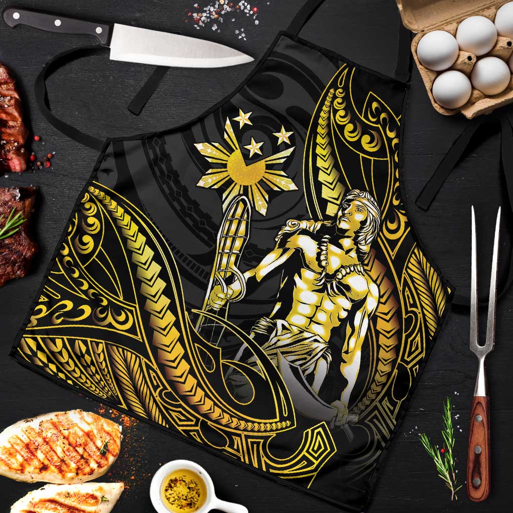 Filipinos Lapu Lapu Hero Apron Gold Polynesian Tribal Tattoo LT05 Gold - Polynesian Pride