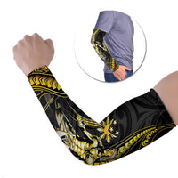 Filipinos Lapu Lapu Hero Arm Sleeves Gold Polynesian Tribal Tattoo LT05 Set of 2 Gold - Polynesian Pride