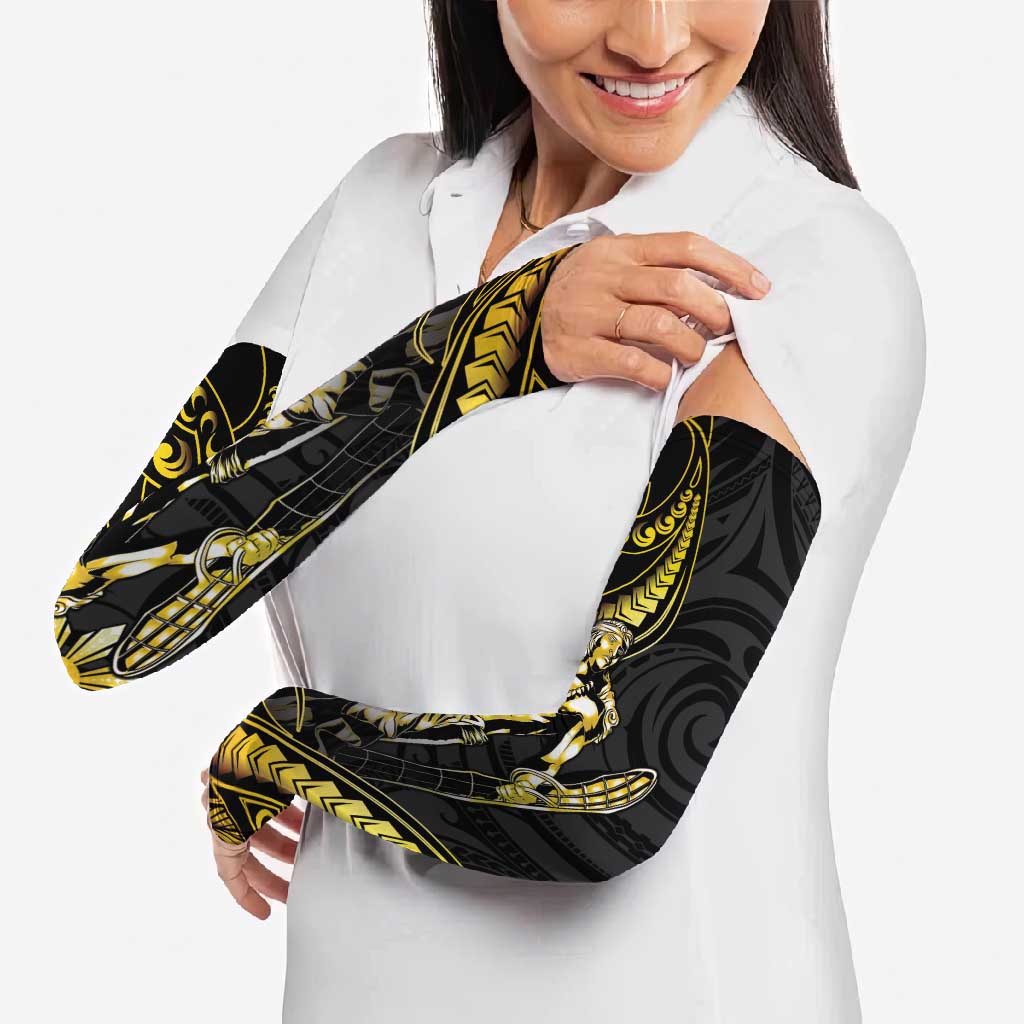 Filipinos Lapu Lapu Hero Arm Sleeves Gold Polynesian Tribal Tattoo LT05 - Polynesian Pride