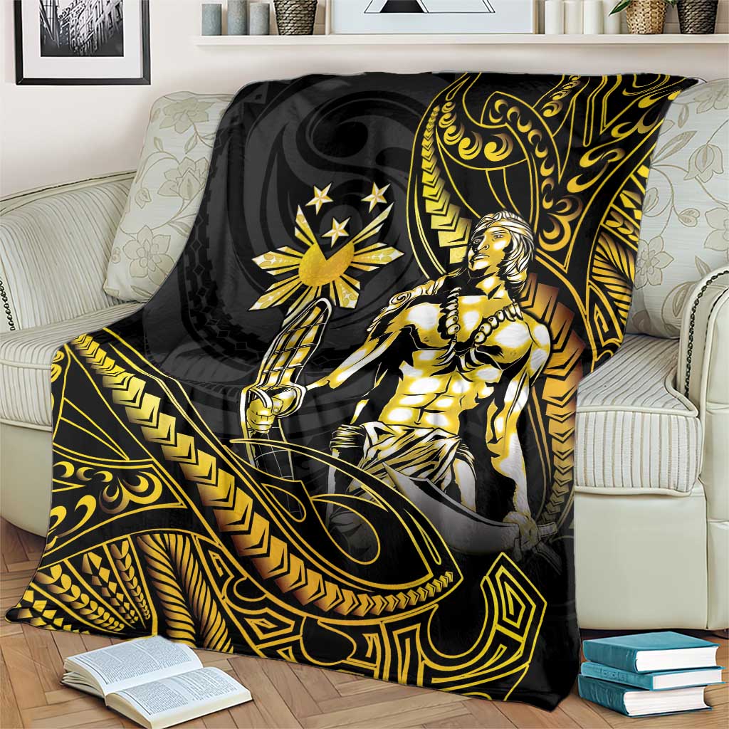 Filipinos Lapu Lapu Hero Blanket Gold Polynesian Tribal Tattoo LT05 - Polynesian Pride