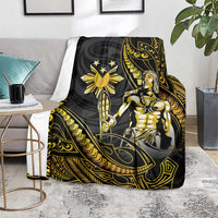 Filipinos Lapu Lapu Hero Blanket Gold Polynesian Tribal Tattoo LT05 - Polynesian Pride