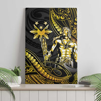 Filipinos Lapu Lapu Hero Canvas Wall Art Gold Polynesian Tribal Tattoo LT05 - Polynesian Pride
