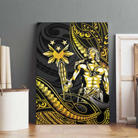 Filipinos Lapu Lapu Hero Canvas Wall Art Gold Polynesian Tribal Tattoo LT05 - Polynesian Pride