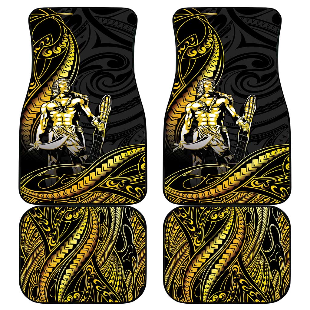 Filipinos Lapu Lapu Hero Car Mats Gold Polynesian Tribal Tattoo LT05 - Polynesian Pride