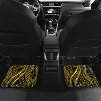 Filipinos Lapu Lapu Hero Car Mats Gold Polynesian Tribal Tattoo LT05 Set 2pcs - Back Gold - Polynesian Pride
