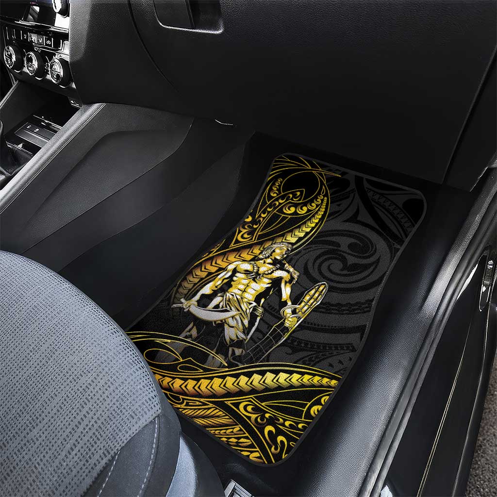 Filipinos Lapu Lapu Hero Car Mats Gold Polynesian Tribal Tattoo LT05 - Polynesian Pride