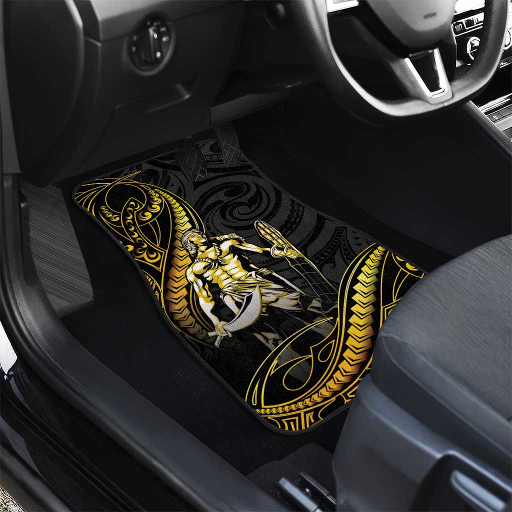Filipinos Lapu Lapu Hero Car Mats Gold Polynesian Tribal Tattoo LT05 - Polynesian Pride