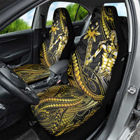 Filipinos Lapu Lapu Hero Car Seat Cover Gold Polynesian Tribal Tattoo LT05 - Polynesian Pride