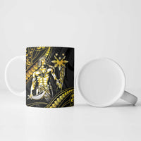Filipinos Lapu Lapu Hero Ceramic Mug Gold Polynesian Tribal Tattoo LT05 - Polynesian Pride
