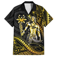 Filipinos Lapu Lapu Hero Hawaiian Shirt Gold Polynesian Tribal Tattoo