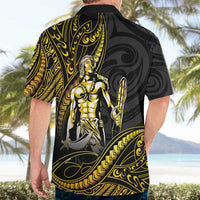 Filipinos Lapu Lapu Hero Hawaiian Shirt Gold Polynesian Tribal Tattoo